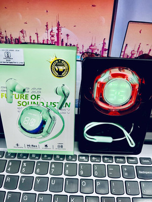 NKL Smart Design Led UltraPods 2 Buds With Charging Case 113 Bluetooth(Green, True Wireless)