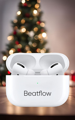 BeatFlow Buds2 Pro with 48Hrs Playback,Deep Bass,BM143 Bluetooth(White, True Wireless)