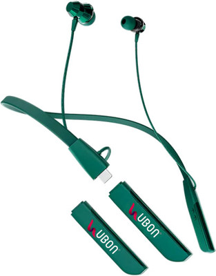 delphine CL-35 Wireless Neckband | Extra Detachable Battery Magnetic ON/OFF Function Bluetooth(Grey, In the Ear)