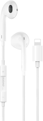 DUDAO X14+ Premium New Design Ligtning Earphones Compatible with iPhone, iPad, iPod Wired Headset(White, In the Ear)