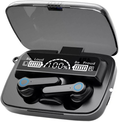 HODOPHILE Earbuds M19 Upto 48 Hours Playback with Power-Bank Technology & Beast Mode Bluetooth(Black, True Wireless)