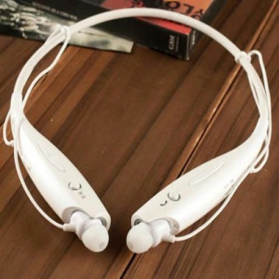 Bhanu truly HBS-730 bluetooth headphone wireless (white) Bluetooth Headset(White, In the Ear)