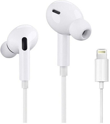 X88 Pro Premium Lightning in ear Headset New Tuning Hole Earplug Design Bluetooth & Wired(White, In the Ear)