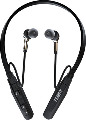 TEMPT Groove Air Neckband with 35 Hours of playtime, 10MM Drivers Bluetooth(Black, In the Ear)