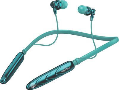 SIGNATIZE Touch in Ear Neckband with Full Touch Controls, Spatial Audio,Up to 50H Playtime Bluetooth(Blue, In the Ear)