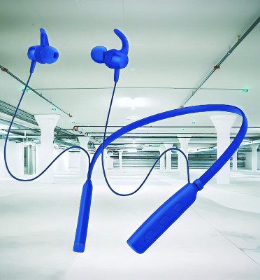 GPQ STORE Rokerz 235 Pro Wireless Bluetooth Neckband(0B.252 Bluetooth(Blue, In the Ear)