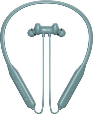Qvee Bullets Q2 - MAGNETIC POWER OFF/ON 48Hr Playtime Headphone Neckband Earphone-16 Bluetooth Gaming(Green, In the Ear)