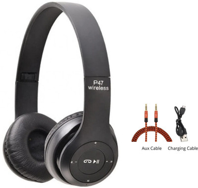 icall Wired & Wireless with Mic & SD Card Supports and upto 6 Hours Playback Bluetooth(Black, True Wireless)
