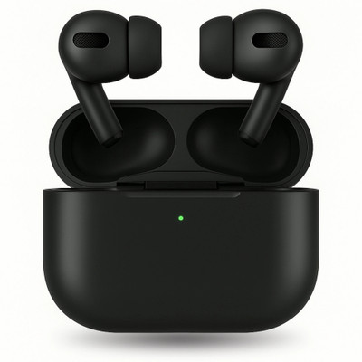 Techio Black Earbuds | True Wireless Stereo | Noise Cancelling Bluetooth(Black, True Wireless)