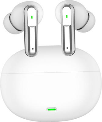 WEROX TWS Earbuds with 100 HRS Playtime,(50ms Low Latency), Bluetooth v5.3 Bluetooth Bluetooth Gaming(White, True Wireless)