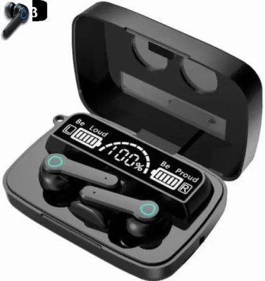 GPTRADE M19 LED Display TWS Wireless Earbuds Bluetooth Headset Upto 48H ASAP Charge A184 Bluetooth Headset(Black, True Wireless)