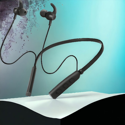 GPQ STORE Rokerz 235 Pro Wireless Bluetooth Neckband(0.4442 Bluetooth(Black, In the Ear)