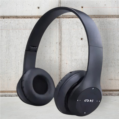 TWS Folding Bluetooth Headset with Lightning Bass Strike_WH Bluetooth & Wired(Black, On the Ear)