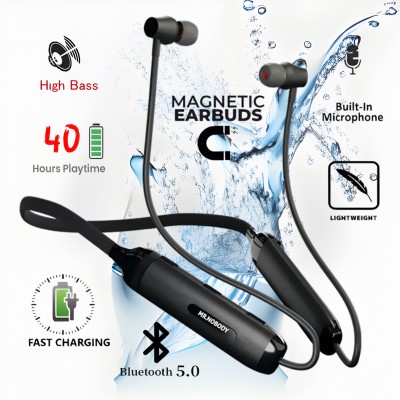 GREE MATT N50 3 Days Battery Backup,HD Bass,Fast Charging bluetooth neckband H106 Bluetooth(Black, In the Ear)