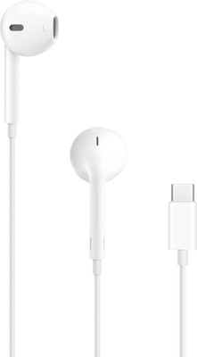 Rackit Power Type C Earphones Compatible with iPhone 15/16 and Android Wired(White, In the Ear)