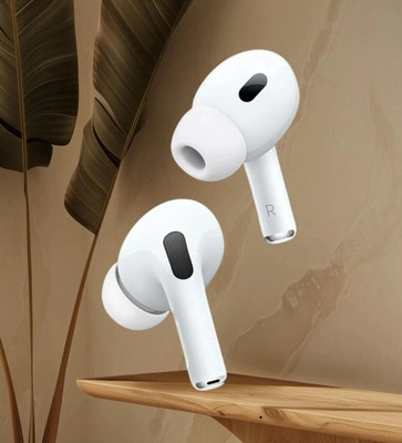 KEDARI Airpods Pro 2 (2nd generation) Active Noise Cancellation C type Wireless� Bluetooth(White, True Wireless)
