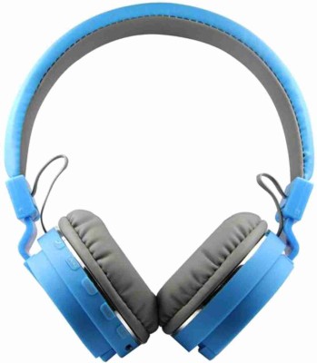 Ancestors SH-12 Wireless Blue Headphone, Soft Sound With Long Battery Backup Bluetooth & Wired Headset(Blue, True Wireless)