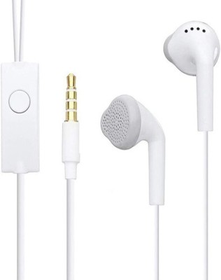 MSNR Deep Bass oppo earphone Mobile Headsets a9 with Mic (In the Ear) Wired(White, In the Ear)