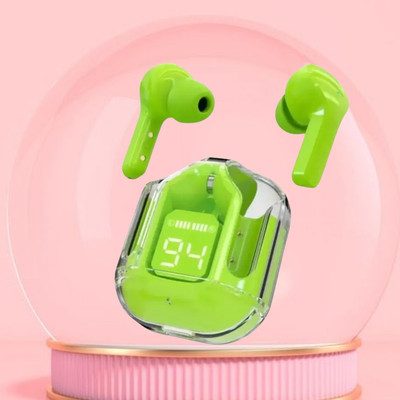 Clairbell Max UltraPods (Wireless Earbuds) Transparent Charging Case, Digital Display W34 Bluetooth(Multicolor, True Wireless)