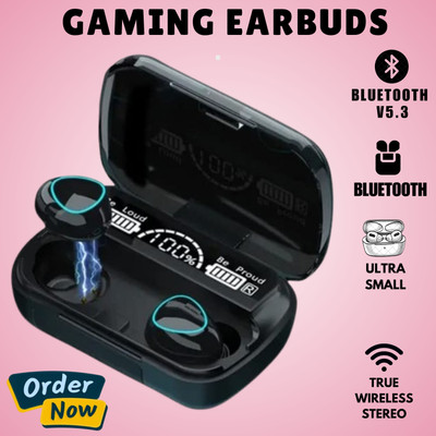 GUGGU M10 Wireless Earbuds TWS 5.1 LED Digital Display Touch Bluetooth HeadphoneM188 Bluetooth(Multicolor, True Wireless)