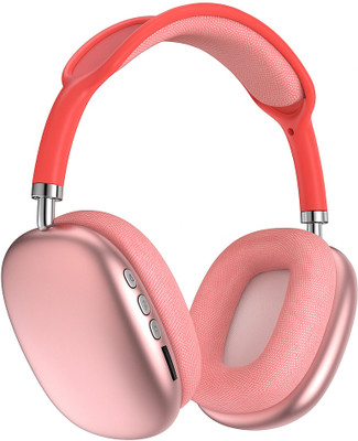 TXOR DRA-Q, BT Calling Over Ear 4+ hrs Playtime Headphones with Noise Cancellation Bluetooth without Mic(Red, On the Ear)