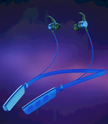 GPQ STORE Rokerz 235 Pro Wireless Bluetooth Neckband(B.0.288 Bluetooth(Blue, In the Ear)
