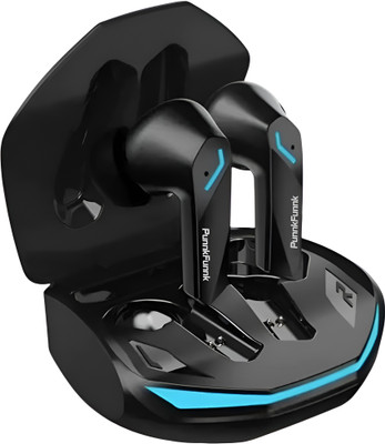 PunnkFunnk Fusion V TWS Earbuds with ANC Mode, 40 Hrs Playback Time, Ultra Base, Dual Mic Bluetooth(Black, True Wireless)