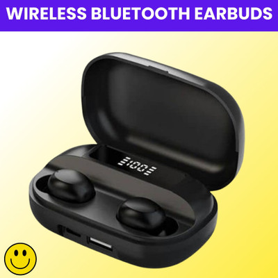GUGGU T2 TWS 5.0 Bluetooth Earbuds With Full Touch Control Headphone & Led DisplayU412 Bluetooth(Black, True Wireless)