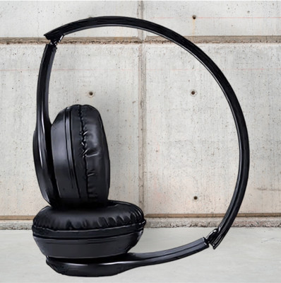 TWS Portable Folding Wireless with Merged Bass Elements_TN Bluetooth & Wired(Black, On the Ear)
