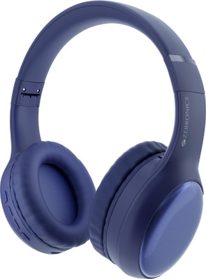 ZEBRONICS Thunder Max (ZEB-WHP 7), 120H Playtime, 3 EQ Modes, ENC,BT v5.4, Metallic Finish Bluetooth(Purple, On the Ear)