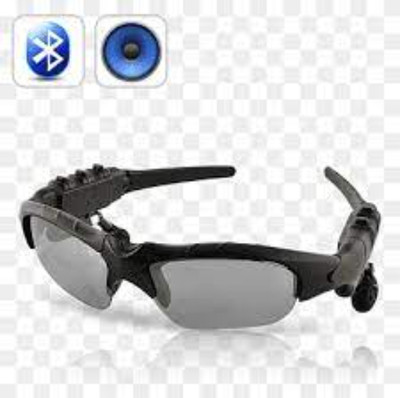 GUGGU ASD_760A_Sunglass Over the head Bluetooth Headset Bluetooth Gaming(Black, On the Ear)