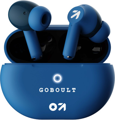 GOBOULT W40 with Quad Mic ENC, 48H Battery Life, Low Latency Gaming, Made in India, 5.3v Bluetooth(Denim Blue, True Wireless)