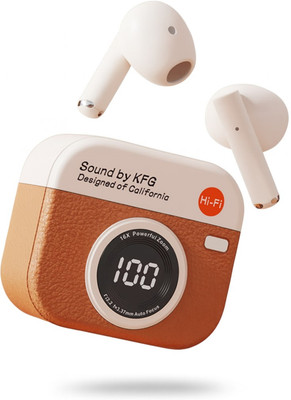 COREGENIX Q86 AURA TWS with Bluetooth V5.3, 36hrs Playtime, Low Latency, High Performance Bluetooth(Orange, True Wireless)