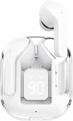 Techfly Ultrapods Gaming V5.3 Sweatproof True Wireless ANC Earbuds u34 Bluetooth(White, True Wireless)