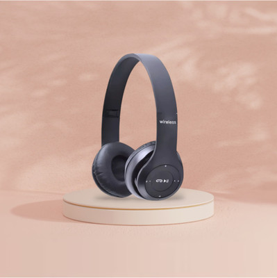 TWS Compact Wireless Foldable Bass Power Pro Audio_HF Bluetooth & Wired(Black, On the Ear)