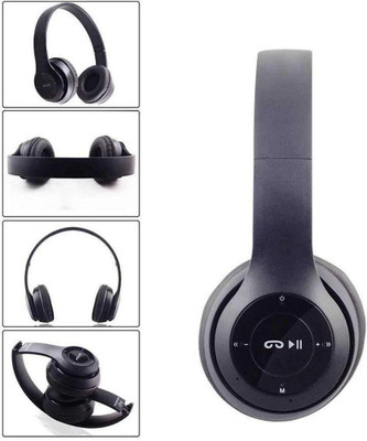 LOPAZ New Wireless bluetooth Headphone Headset with Mic Bluetooth(Grey, On the Ear)