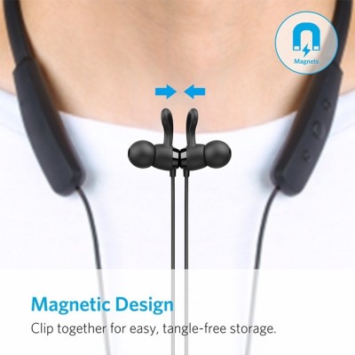 plaction true wireless Bluetooth neckband,headphone with mic Bluetooth Headset Bluetooth Headset(Black, In the Ear)