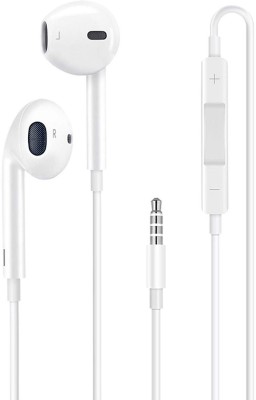 FEND High Bass Handsfree Music Earphone With Mic Designed For Samsg Galxy A14 5G Wired Headset(White, In the Ear)