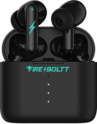 Fire-Boltt Antares Earbuds- BT, Ear Sensor, 10 min Charge, 40 ms Low Latency, Dual Pairing Bluetooth(Black, True Wireless)