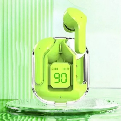 ASTOUND LED display professional clear sound Wireless Earbuds Bluetooth(Green, In the Ear)