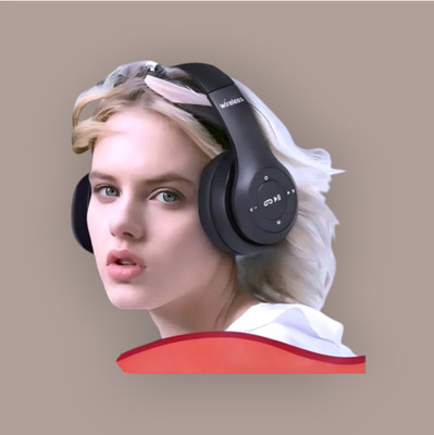 TWS Fold Wireless UltraBass Signature Sound_SF Bluetooth & Wired(Black, On the Ear)