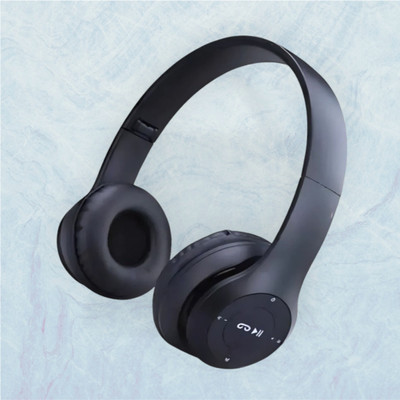 TWS Folding Bluetooth Headset with Pillar Bass Foundation_NY Bluetooth & Wired(Black, On the Ear)