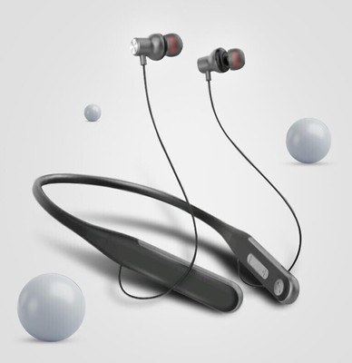 FONACC NeckCase Master Noise Canceling, 65Hr Battery Life, Quick Pair and Multi Connect Bluetooth(Black, In the Ear)