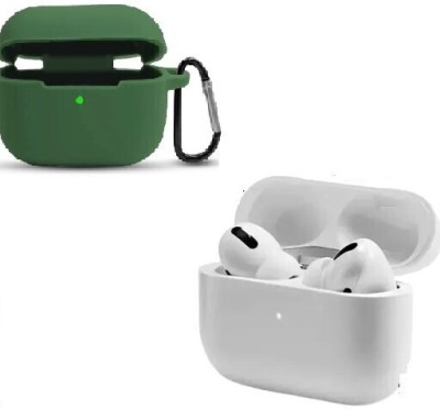 Digitune Airpods Pro With Silicon case Combo Green Bluetooth(Green, True Wireless)