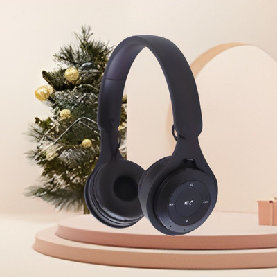 GUGGU Wireless Headphone Support Mic & AUX/SDCard Connectivity Bluetooth HeadphoneK244 Bluetooth(Black, On the Ear)