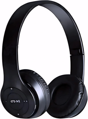 house of common Wireless Gaming Headset with Bluetooth, Foldable Frame, and Mic_YE Bluetooth & Wired(Black, On the Ear)