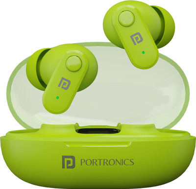 Portronics Twins S16 in Ear Earbuds Bluetooth(Green, In the Ear)