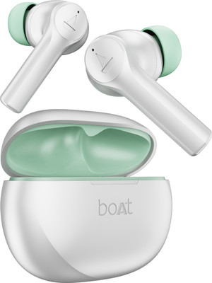 boAt Airdopes Supreme w/ 4 Mics AI ENx Tech, 50 HRS Playback,Multi Point Connectivity Bluetooth(Swidish White, True Wireless)