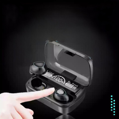 Seashot Bluetooth 5.1 In Ear Earphones Charging Box Wireless Bluetooth(Black, True Wireless)