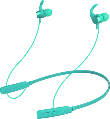IZWI Club Series In-Built MIic,Upto 35Hour Playtime Wireless Neckband v5.0 Bluetooth Bluetooth(GREEN 35HOUR BATTERY BACKUP, In the Ear)